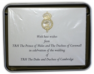 Prince William and Princess Kate Wedding Cake Slice -- In Original Presentation Tin